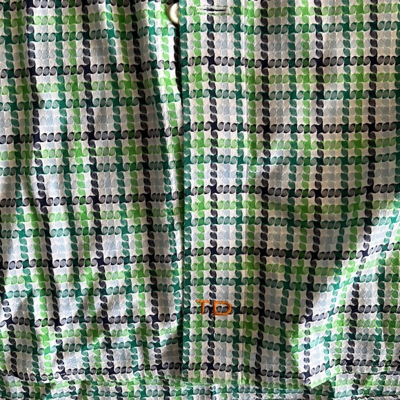 Thomas Dean Men’s Green Dress Shirt Size L - Picture 5 of 8